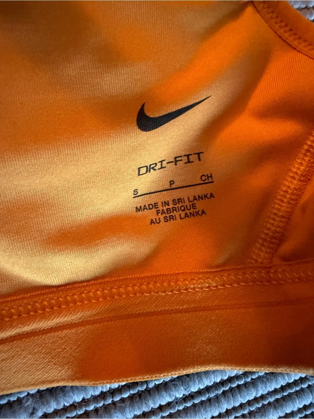 Nike Orange Strappy Light-Support Sports Bra